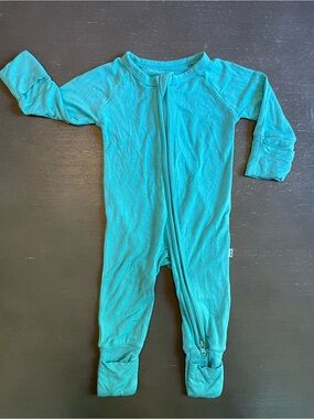 Little Sleepies Teal Bamboo Zippy